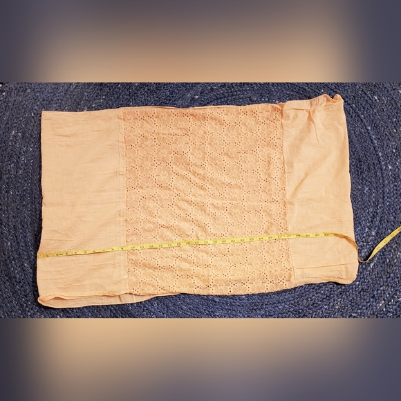 Soft pink with floral Knit infinity scarf - Picture 3 of 5